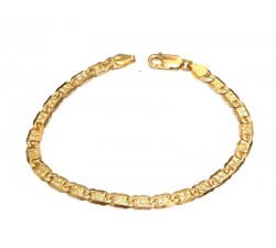 BRACCIALE CATENA DA UOMO IN ORO GIALLO 18 KT