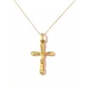 COLLANA IN ORO GIALLO 18KT CON CROCIFISSO