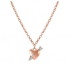 COLLANA DONNA NOMINATION IN ARGENTO 925 ROSATO CON CUORE 148022/072