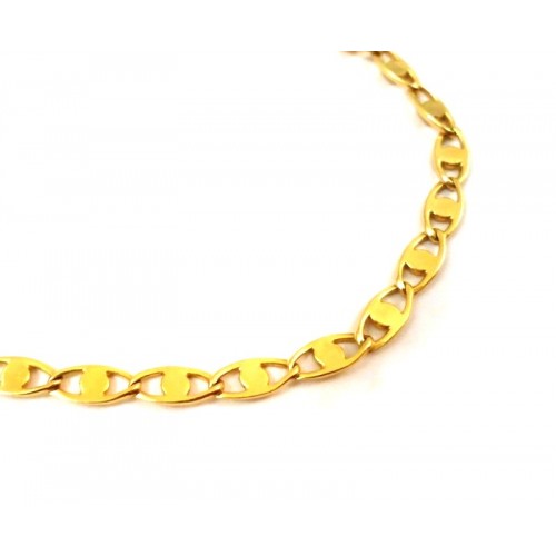 COLLANA CATENA DA UOMO IN ORO GIALLO 18 KT