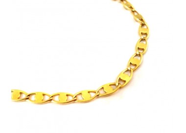 COLLANA CATENA DA UOMO IN ORO GIALLO 18 KT