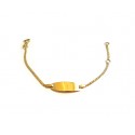 BRACCIALE IN ORO GIALLO 18 KT CON PIASTRINA DA BIMBO/A