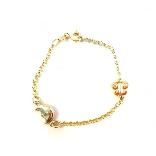 BRACCIALE IN ORO GIALLO 18KT CON CHARM