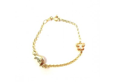 BRACCIALE IN ORO GIALLO 18KT CON CHARM