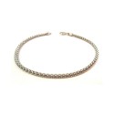 BRACCIALE UNISEX MAGLIA POP CORN IN ORO BIANCO 18 KT