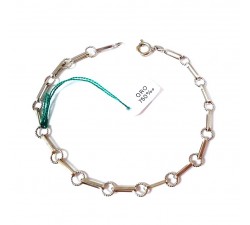 BRACCIALE CATENA UNISEX IN ORO BIANCO 18 KT