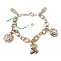 BRACCIALE DA DONNA CON CHARM IN ORO BIANCO 18 KT