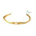 BRACCIALE UNISEX IN ORO GIALLO 18KT CON ZIRCONI