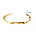 BRACCIALE UNISEX IN ORO GIALLO 18KT CON ZIRCONI