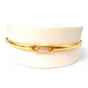 BRACCIALE UNISEX IN ORO GIALLO 18KT CON ZIRCONI