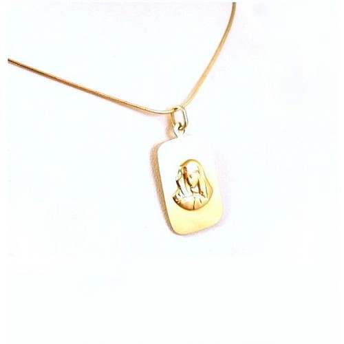 COLLANA CON MADONNINA IN ORO GIALLO 18 KT