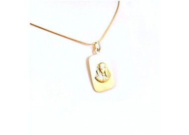 COLLANA CON MADONNINA IN ORO GIALLO 18 KT