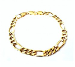 BRACCIALE CATENA UOMO IN ORO GIALLO 18 KT