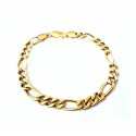 BRACCIALE CATENA UOMO IN ORO GIALLO 18 KT