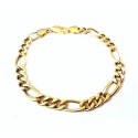 BRACCIALE IN ORO GIALLO 18KT MODELLO CATENA DA UOMO