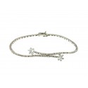 BRACCIALE TENNIS DA DONNA IN ORO BIANCO 18 KT CON ZIRCONI