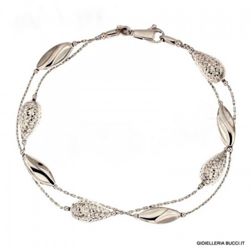 BRACCIALE DA DONNA IN ORO BIANCO 18 KT 