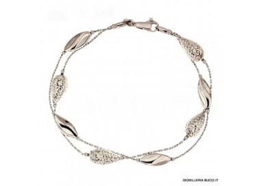 BRACCIALE DA DONNA IN ORO BIANCO 18 KT