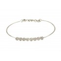 BRACCIALE DA DONNA IN ORO BIANCO 18 KT CON ZIRCONI