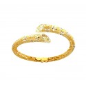 BRACCIALE RIGIDO DA DONNA IN ORO GIALLO 18 KT CON APERTURE A LIBRO