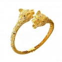 BRACCIALE RIGIDO TIGRE DA DONNA IN ORO GIALLO 18 KT