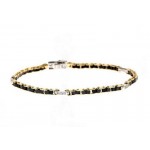 BRACCIALE UOMO IN ORO GIALLO 18 KT CON BRILLANTI