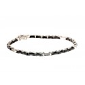 BRACCIALE UOMO IN ORO BIANCO 18 KT CON BRILLANTI