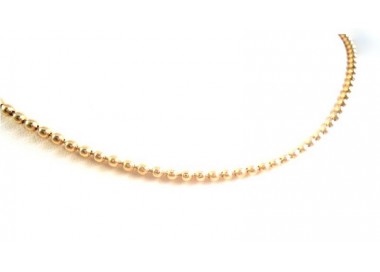 COLLANA IN ORO GIALLO 18 KT MODELLO SFERE PALLINE