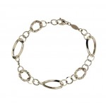 BRACCIALE DONNA CATENA IN ORO BIANCO 18 KT