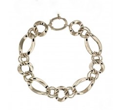 BRACCIALE DA DONNA A CATENA IN ORO BIANCO 18 KT