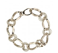 BRACCIALE DA DONNA A CATENA IN ORO BIANCO 18 KT