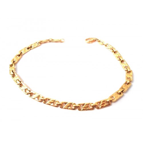 BRACCIALE DA UOMO IN ORO GIALLO 18 KT CATENA