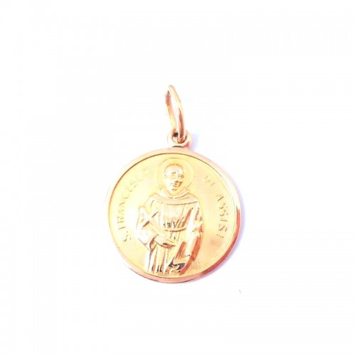 CIONDOLO SAN.FRANCESCO DI ASSISI IN ORO GIALLO 18KT