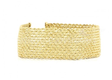 BRACCIALE DA DONNA FUNE IN ORO GIALLO 18 KT