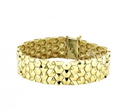 BRACCIALE DONNA TAPPETO IN ORO GIALLO 18 KT