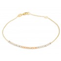 BRACCIALE DONNA CON SFERE IN ORO GIALLO BIANCO E ROSA 18 KT