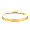 BRACCIALE RIGIDO DA UOMO IN ORO GIALLO E BIANCO 18 KT