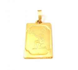 CIONDOLO MEDAGLIETTA IN ORO GIALLO 18 KT