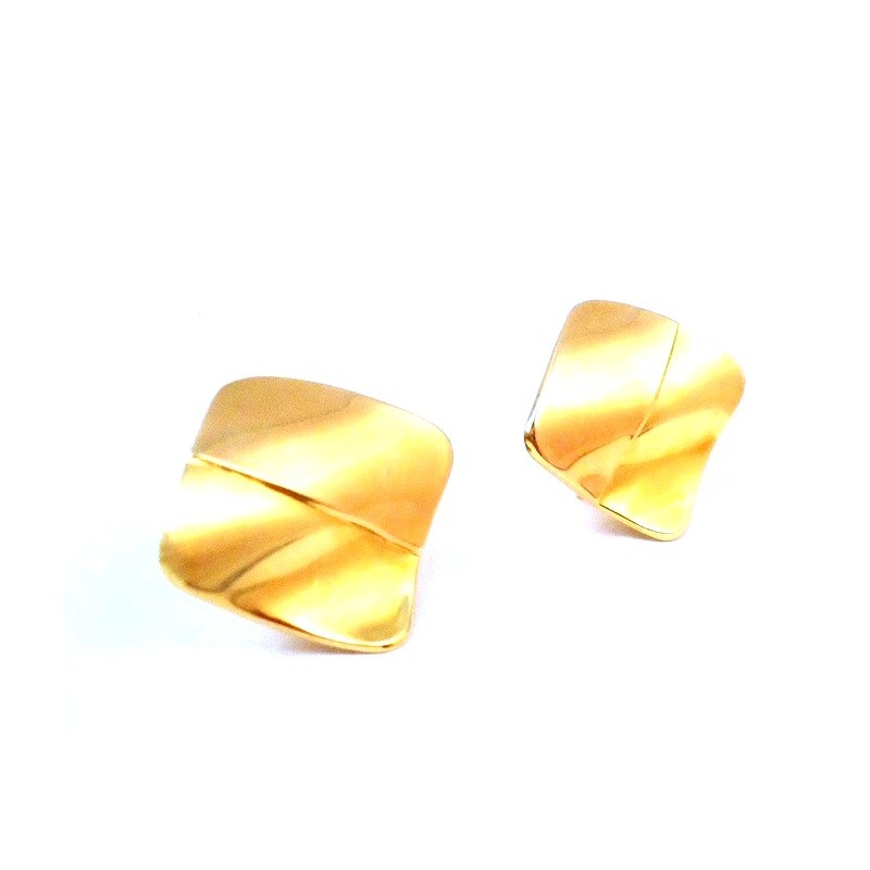 Elli - Orecchini A Perno Donna In Oro Giallo 14K (585) - Simbolo Infinito - Gioiello Di Lusso