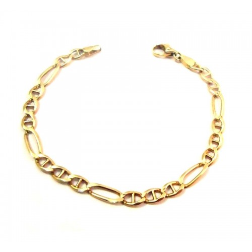BRACCIALE UOMO CATENA IN ORO GIALLO 18 KT