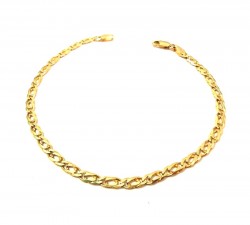 BRACCIALE CATENA DA UOMO IN ORO GIALLO 18 KT 