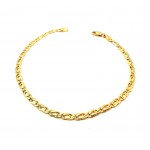 BRACCIALE CATENA DA UOMO IN ORO GIALLO 18 KT 