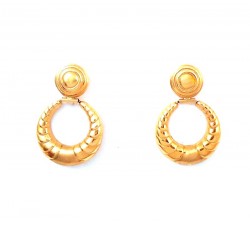 ORECCHINI IN ORO GIALLO 18 KT CON CHIUSURA A MONACHINA