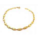 BRACCIALE CATENA UNISEX IN ORO GIALLO 18 KT 