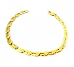 BRACCIALE UNISEX IN ORO GIALLO 18 KT 