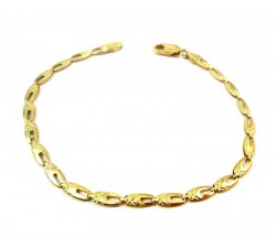 BRACCIALE UNISEX IN ORO GIALLO 18 KT 