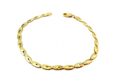 BRACCIALE UNISEX IN ORO GIALLO 18 KT 