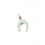 CIONDOLO FERRO DI CAVALLO IN ORO BIANCO 18 KT 
