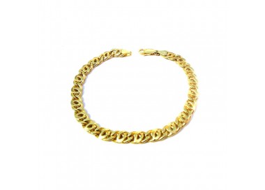 BRACCIALE UOMO CATENA IN ORO GIALLO 18 KT