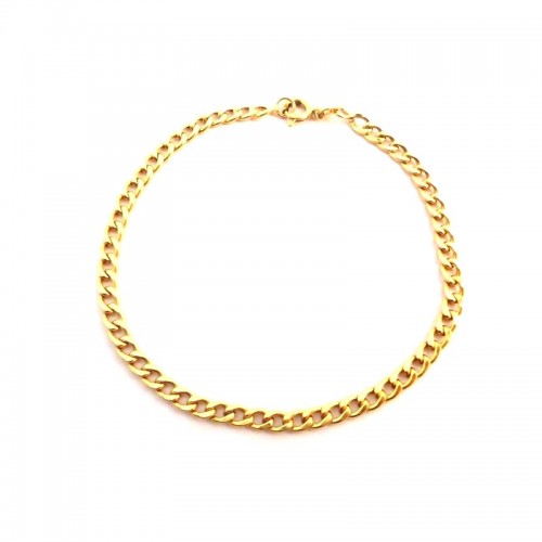 BRACCIALE CATENA DA UOMO IN ORO GIALLO 18 KT